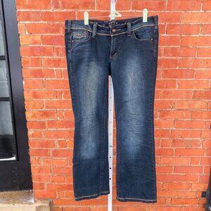 Y2K embroidered jeans